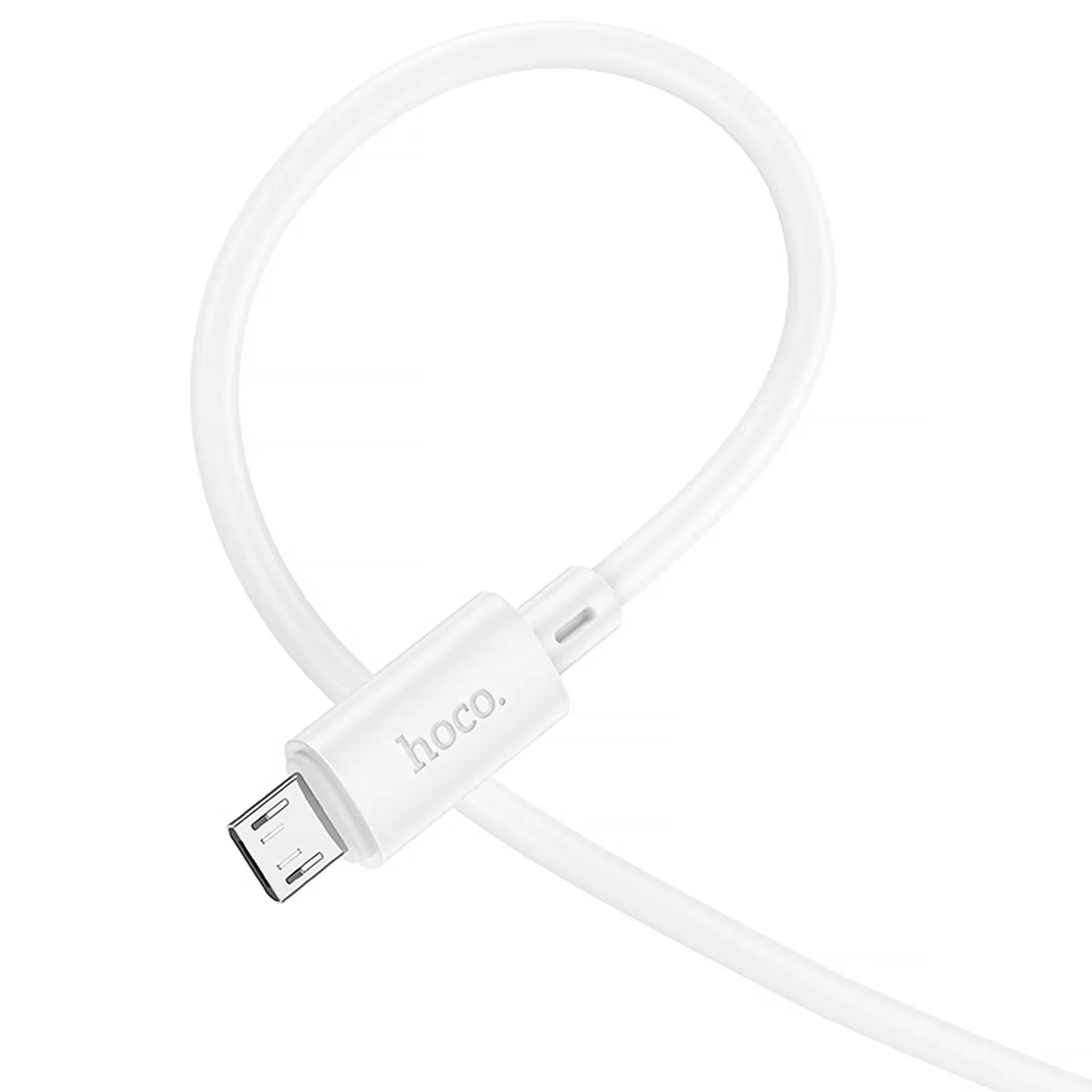 Data kabel Hoco X88 Gratified USB to MicroUSB (1m), White 2