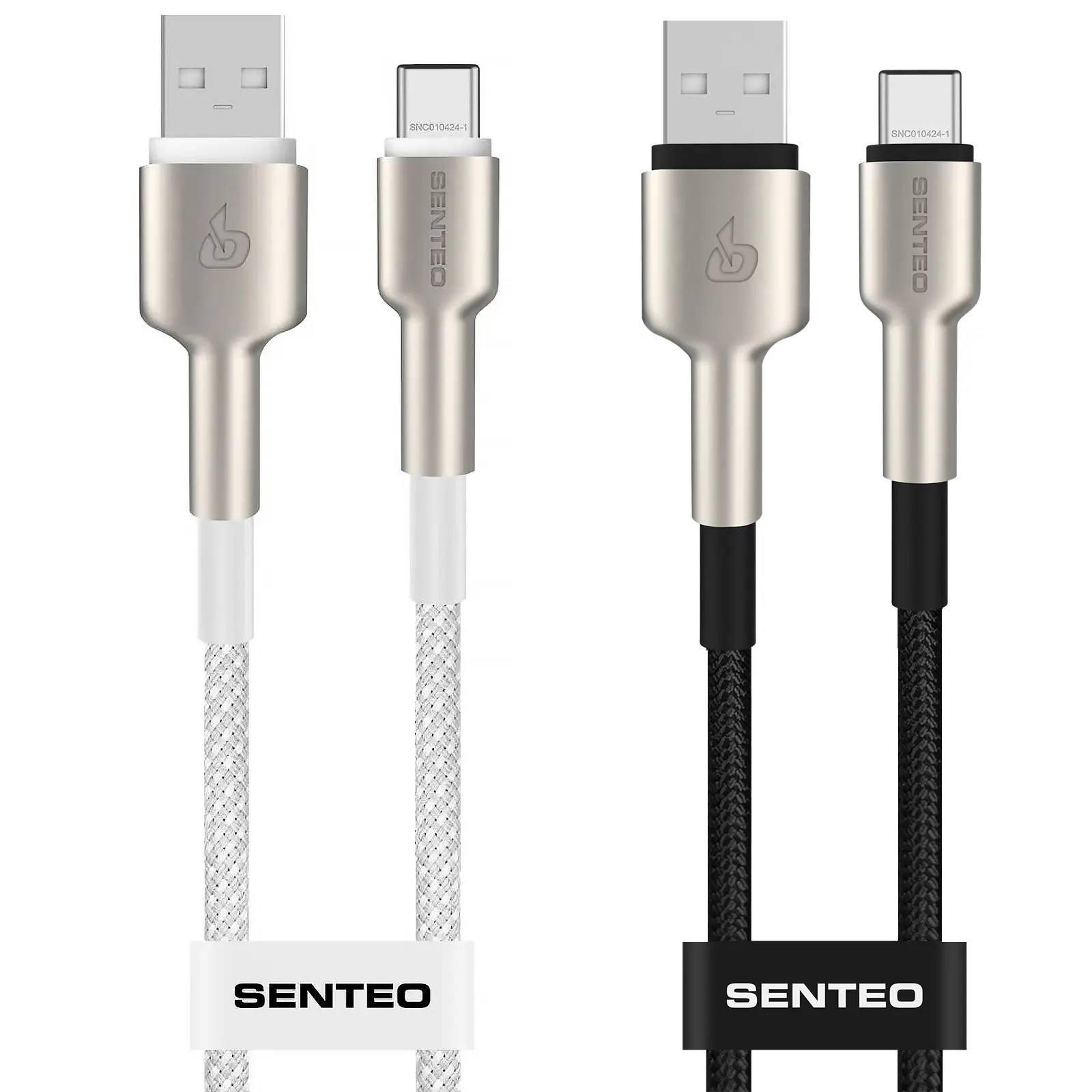 Data kabel Senteo SM-03 Iron Series braided USB-A to USB-C 3A (1m)