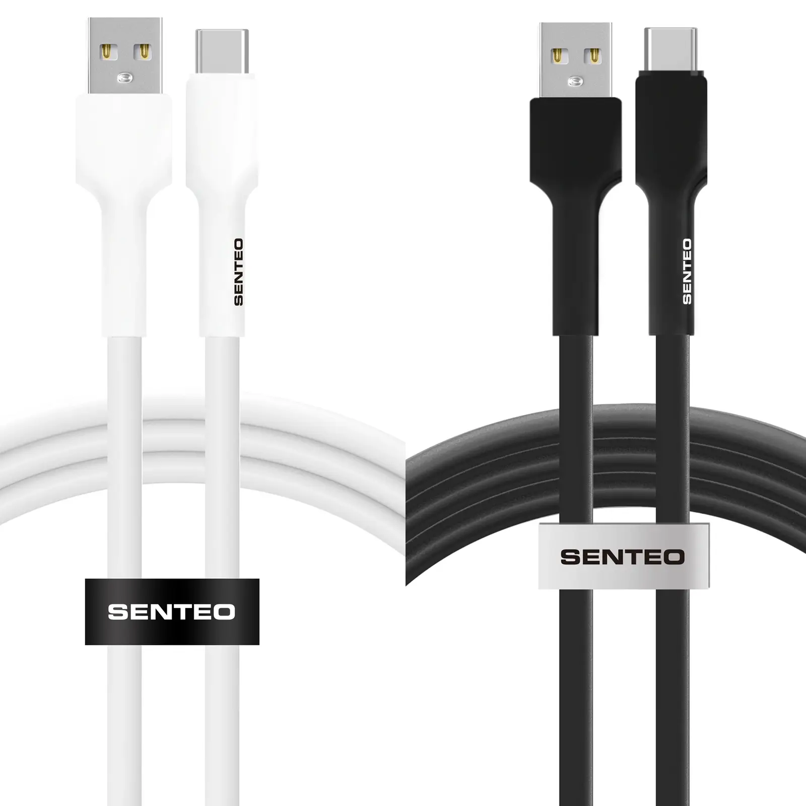 Data kabel Senteo SL-03 soft silicone USB-A to USB-C 3A (2m)