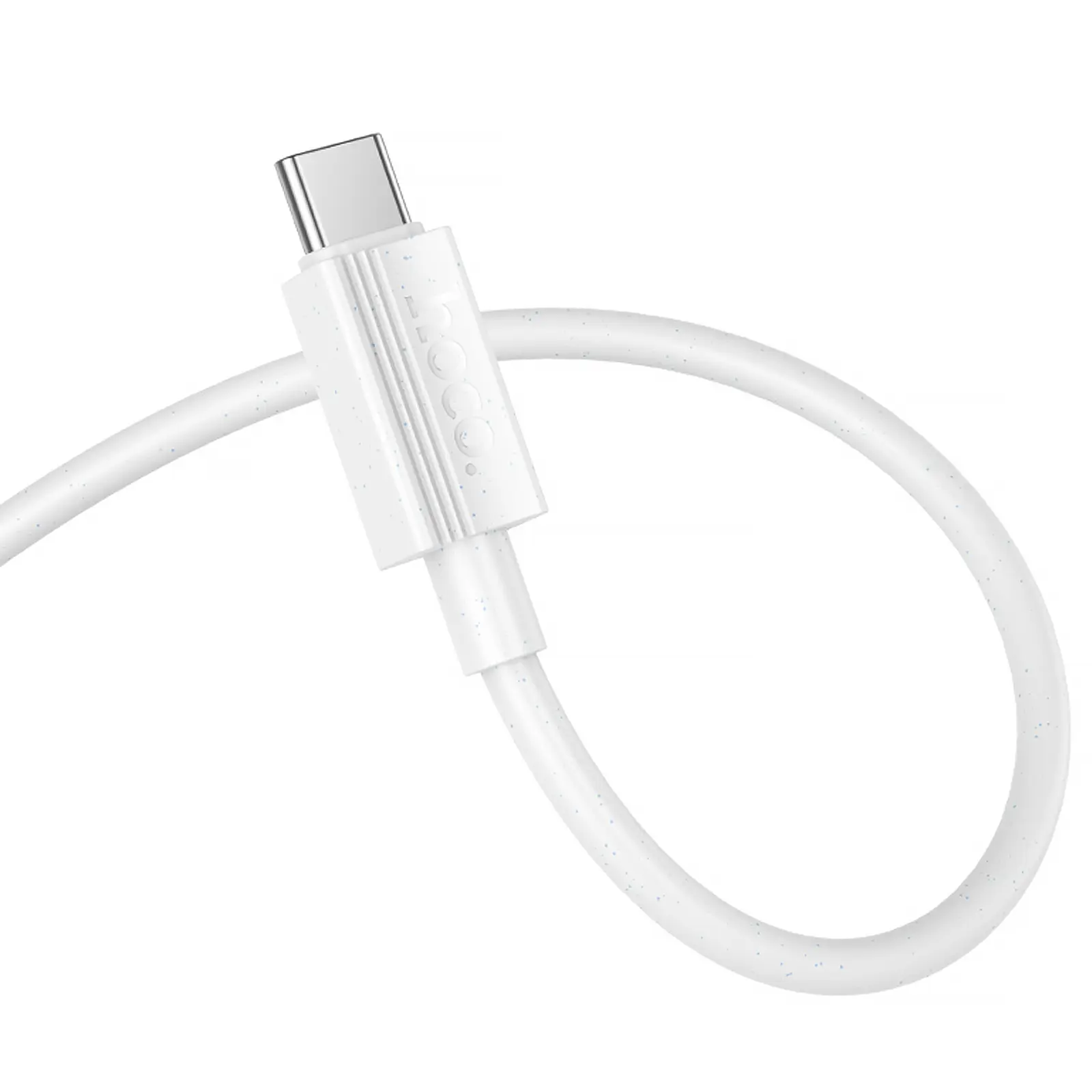 Data kabel Hoco X107 USB to Type-C 3A (1m), White 2