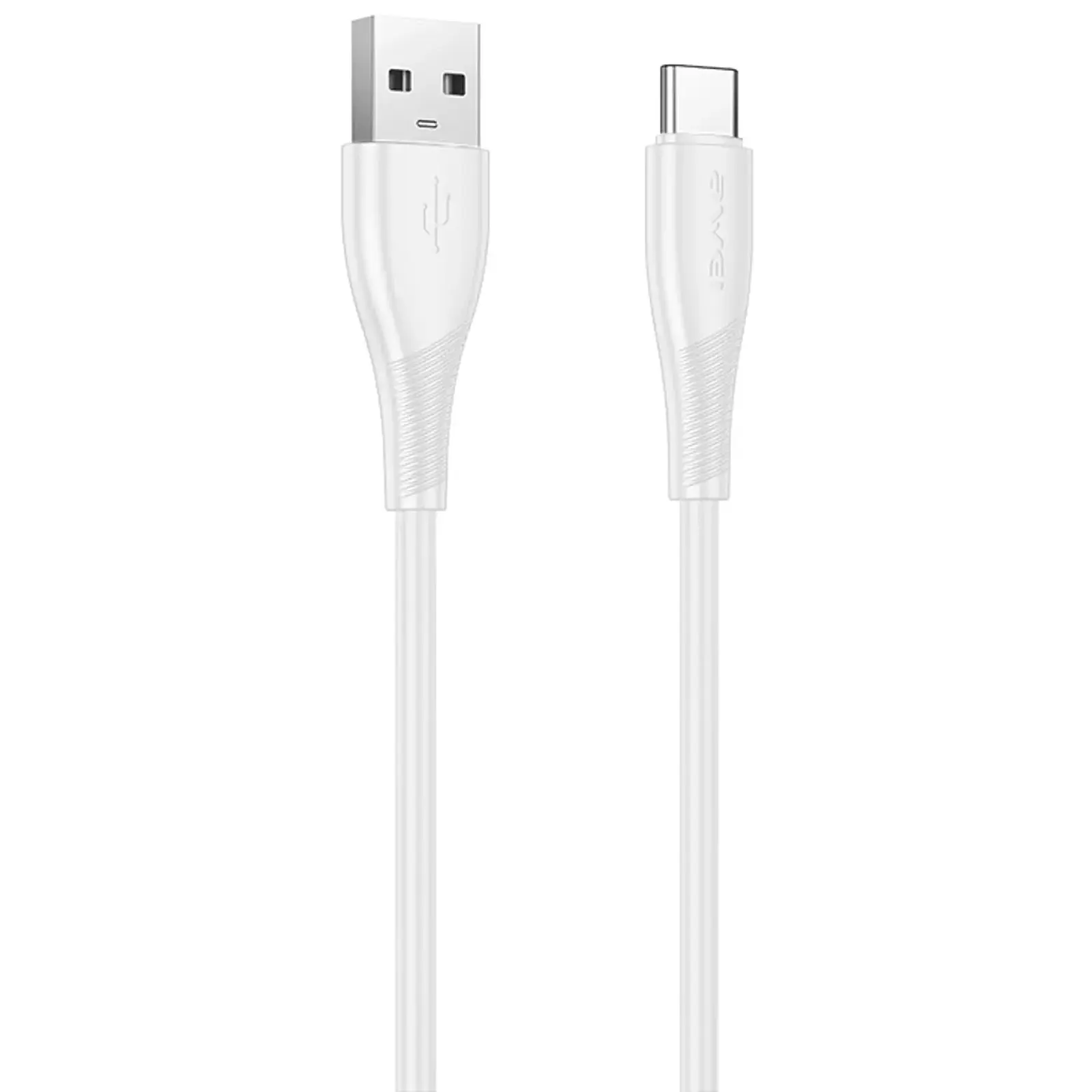 Data kabel Awei CL-182 USB to Type-C 3A (1m), White