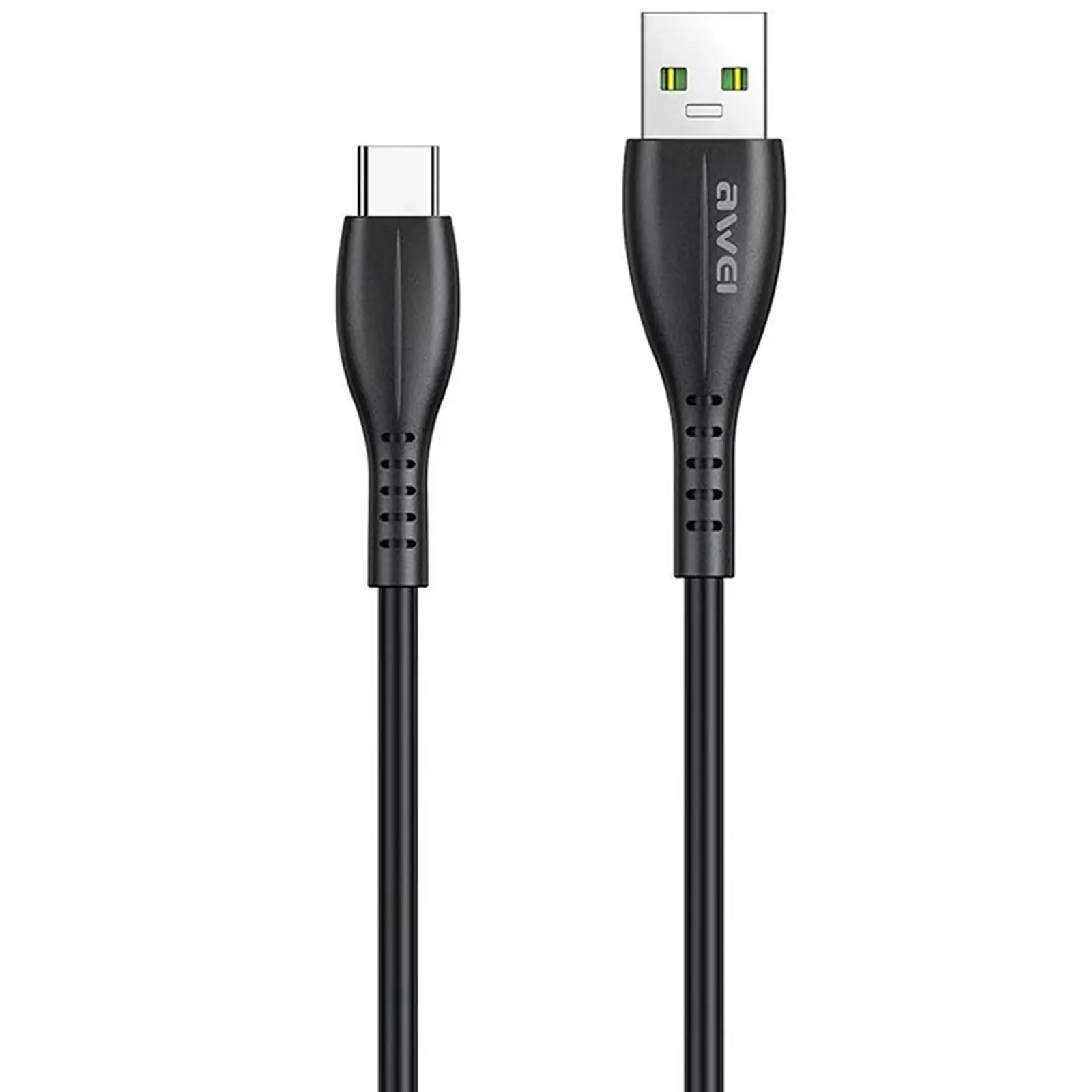 Data kabel Awei CL-115 USB to Type-C 2.4A (1m), Black