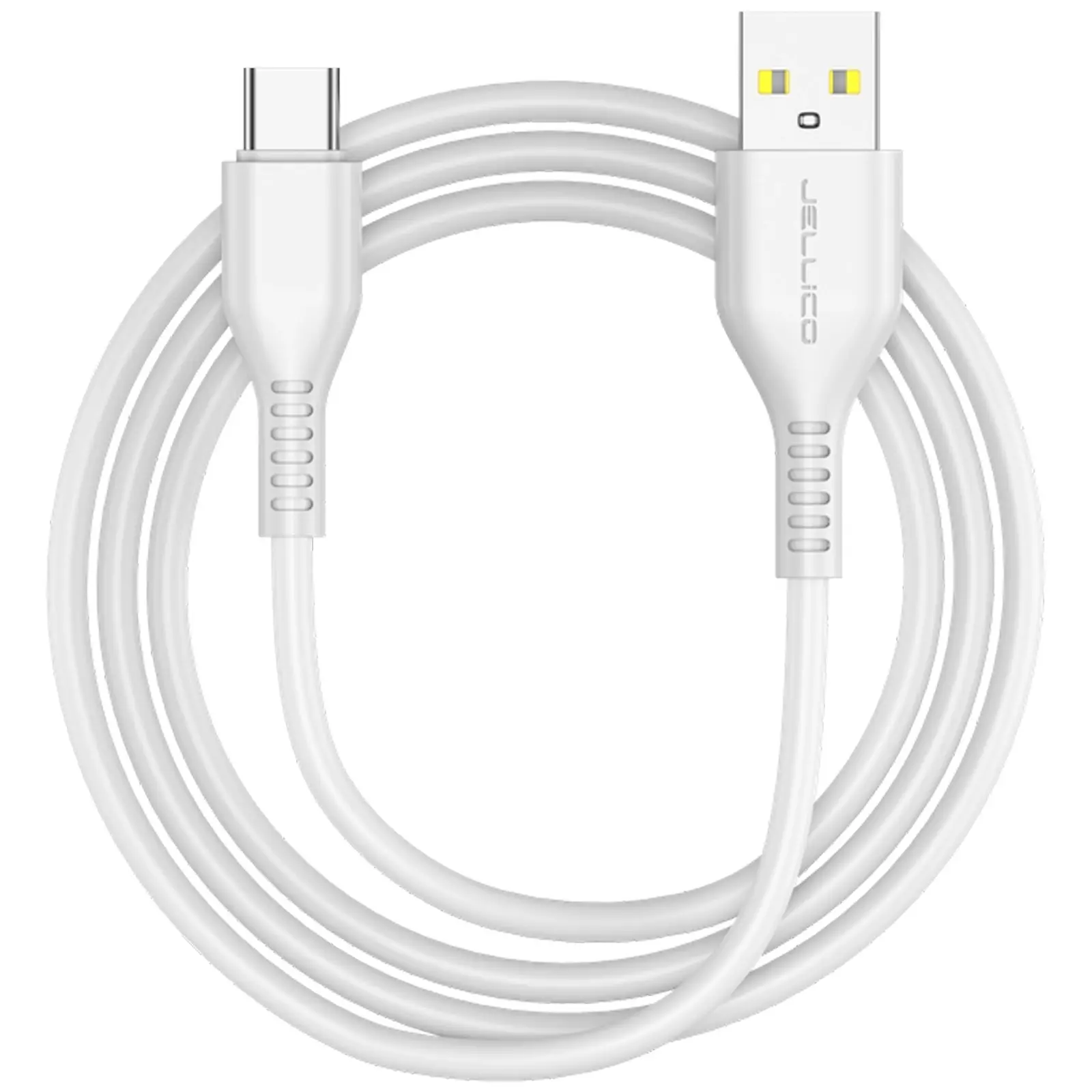 Дата кабель Jellico KDS-30 USB to Type-C 3.1A (1m), White 2
