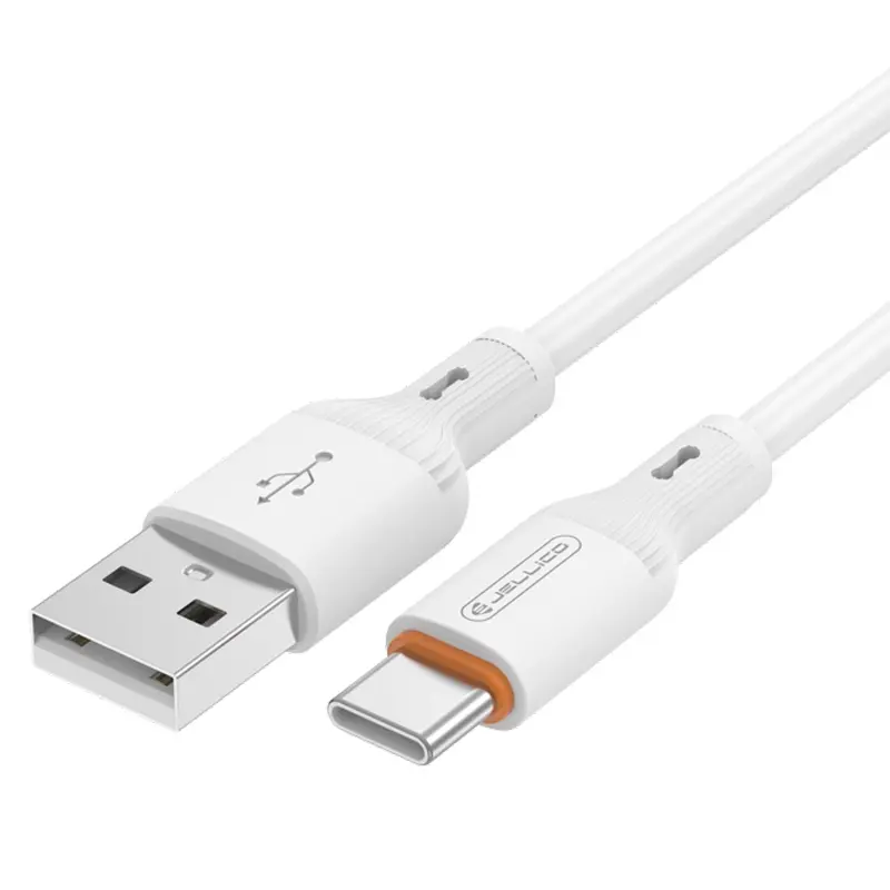 Kabel Jellico B29 USB to Type-C 3.1A (1m), White 1