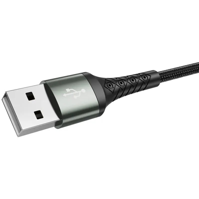 Дата кабель Jellico B10 USB to Type-C 3.1A (1m), Black 1