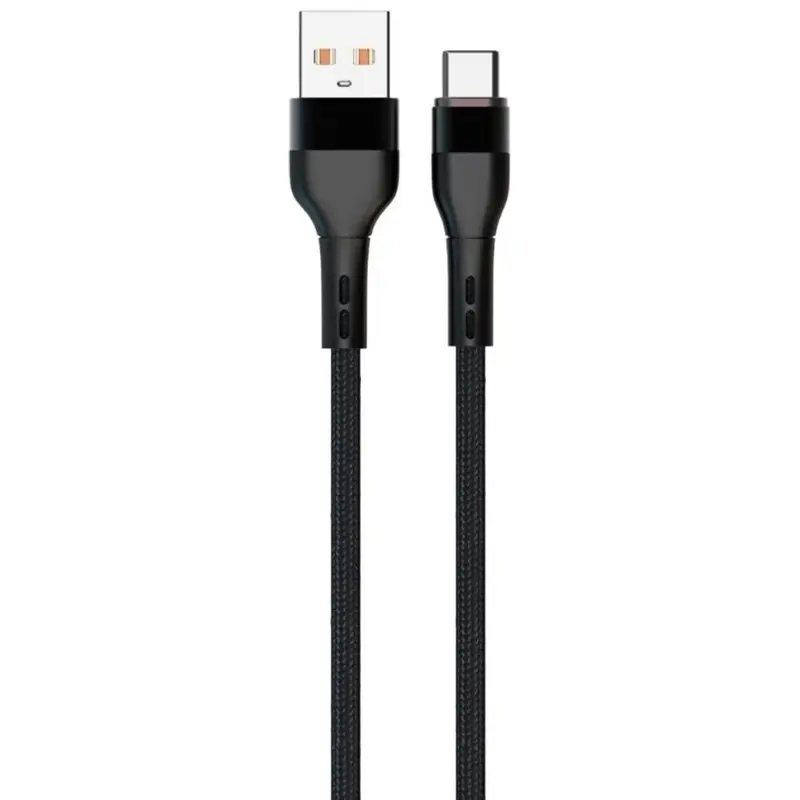 Kabel Denmen D60T USB to Type-C 60W (1m), Black