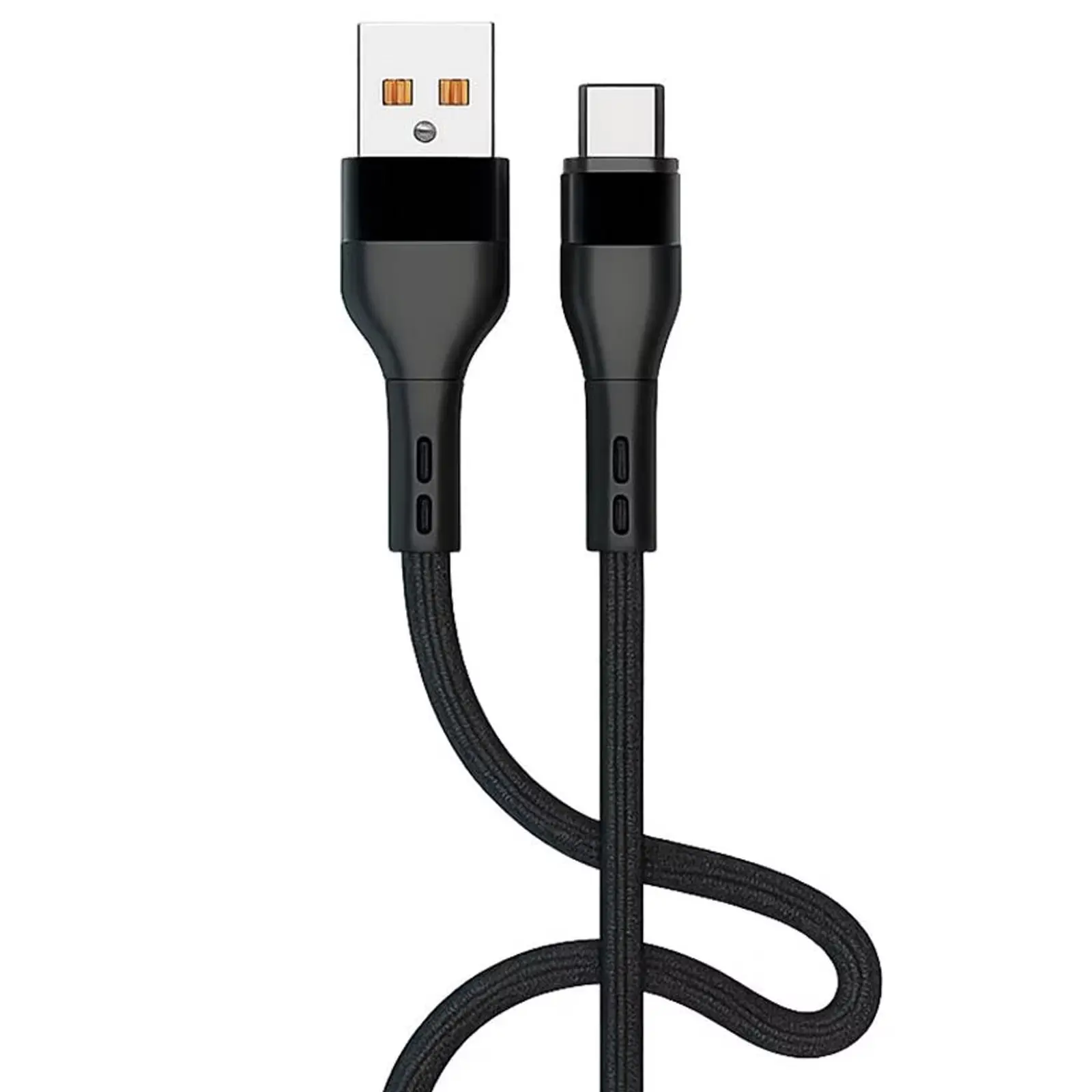 Kabel Denmen D60T USB to Type-C 60W (1m), Black 1