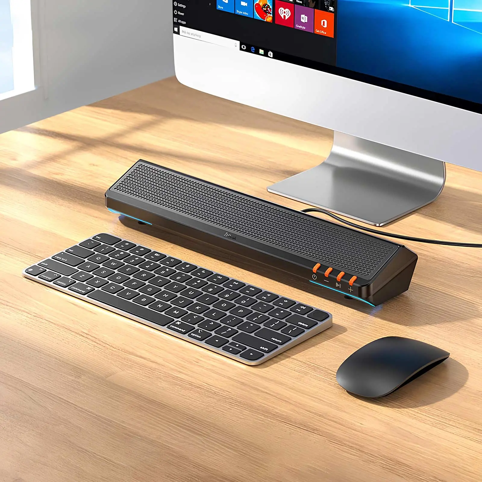 Bluetooth Głośnik Hoco BS66 Smooth multimedia computer USB2.0, Black 4