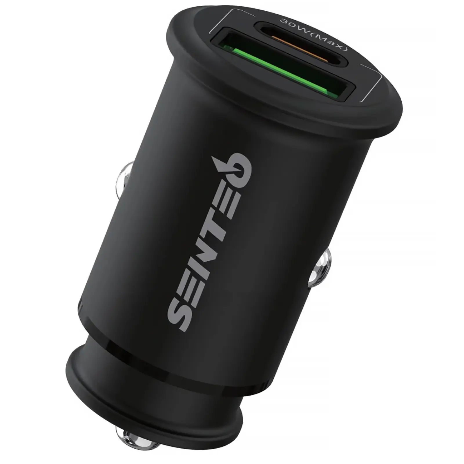 Ładowarka samochodowa Senteo Q-02 Ferro Series PD30W+QC3.0 18W (1USB-A/1C), Black