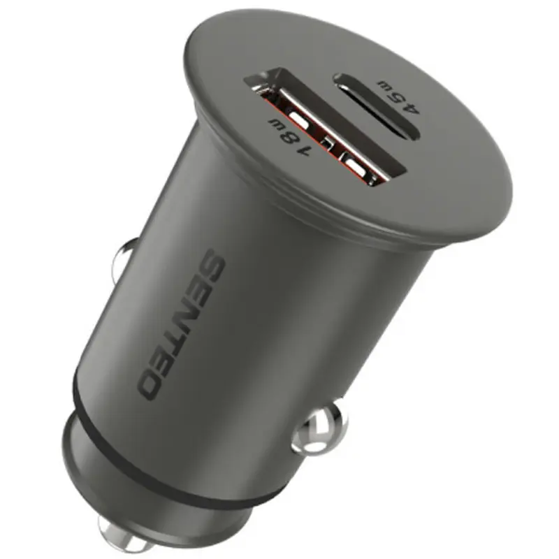 Ładowarka samochodowa Senteo Q-06 Ferro Series 63W (1USB-A/1C), Black