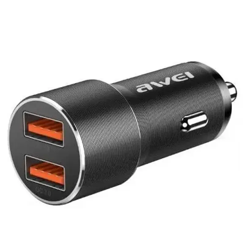 Ładowarka samochodowa Awei C-856 36W (2USB-A), Black 1