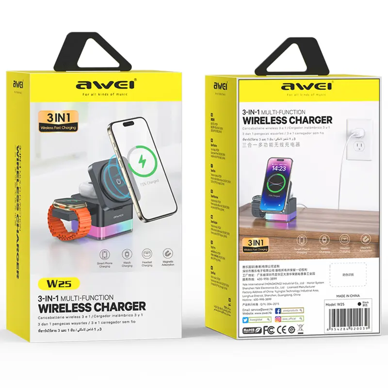 БЗП Awei W25 3 in 1, Black 1