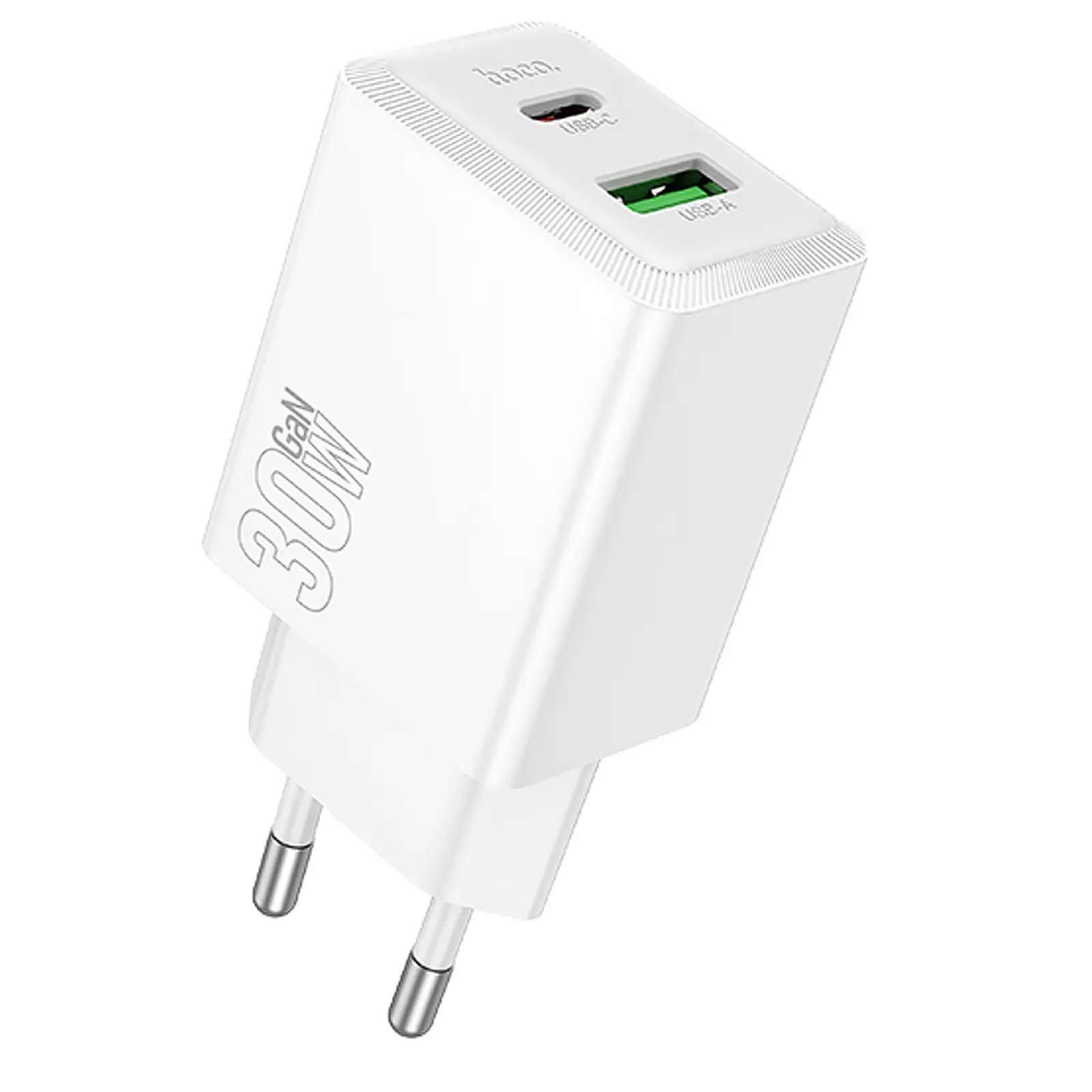 Ładowarka sieciowa Hoco N71 Nuevo PD30W+QC3.0 (1USB-A/1C), White