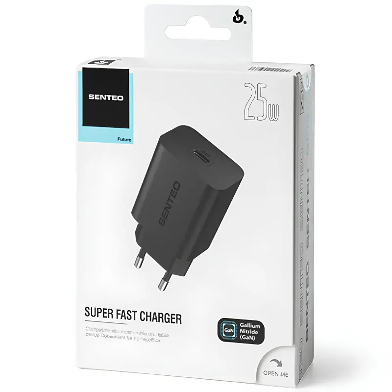 Ładowarka sieciowa Senteo Z-13 GaN PD25W (1USB-C), Black 1