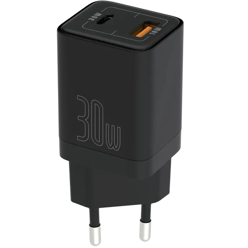 Сharger Senteo Z-10 GaN PD30W (1USB-A/1C), Black