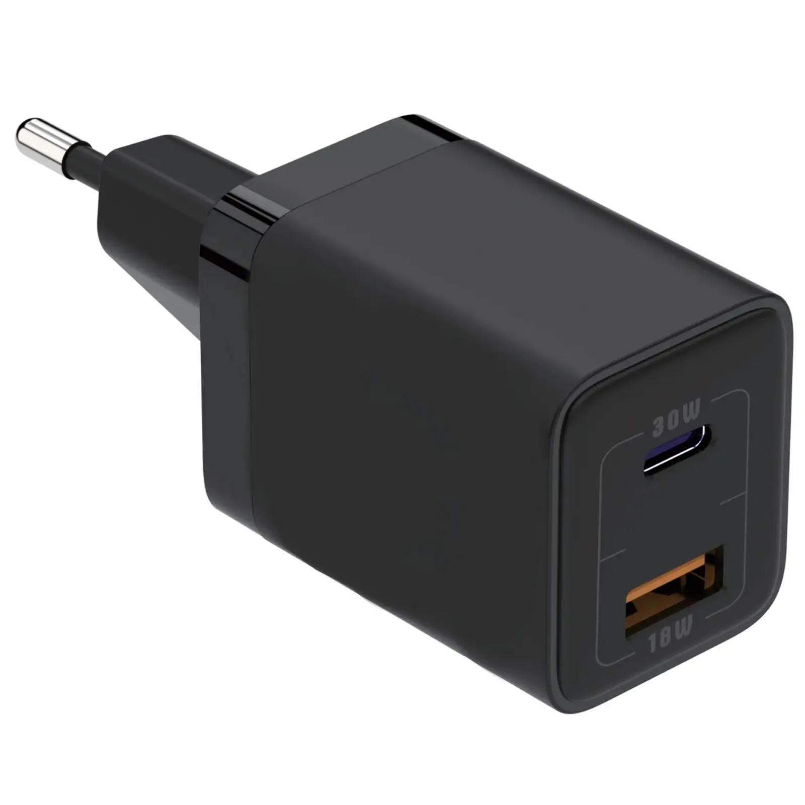 Сharger Senteo Z-10 GaN PD30W (1USB-A/1C), Black 1