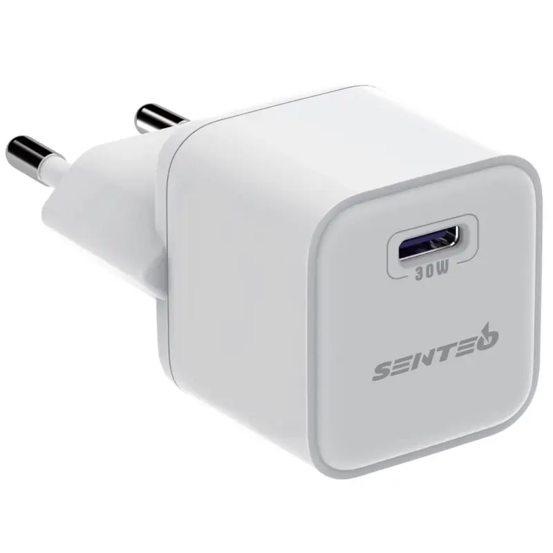 Ładowarka sieciowa Senteo Z-09 GaN Mini PD30W (1USB-C), White 1