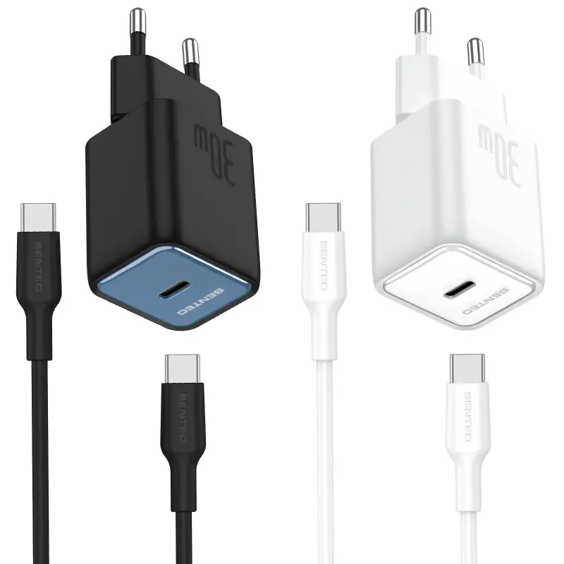 Ładowarka sieciowa Senteo Z-16C PD30W (1USB-C) + kabel USB-C to USB-C