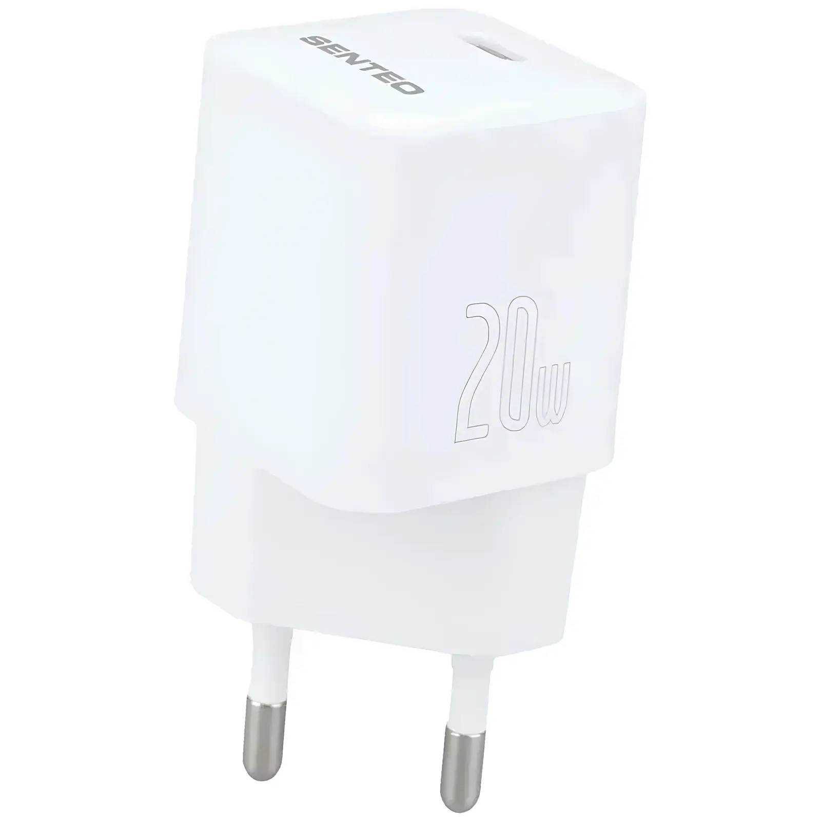 Ładowarka sieciowa Senteo S-02 Ver.1 PD20W (1USB-C), White