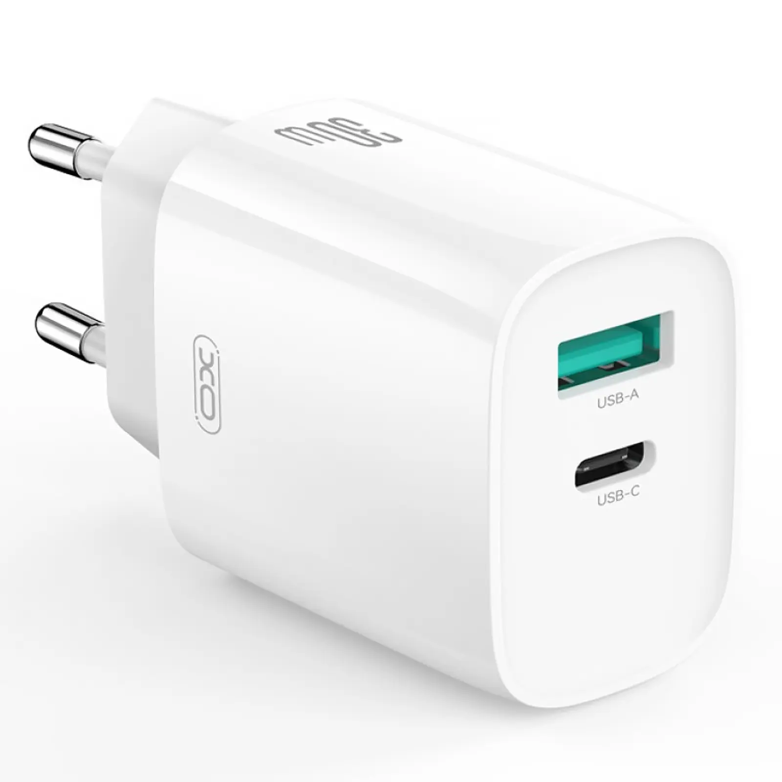 Ładowarka sieciowa XO CE30 PD30W+QC3.0 (1USB-A/1C), White 1