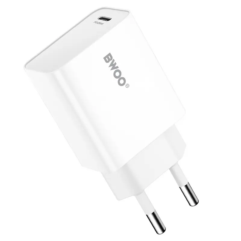Ładowarka sieciowa BWOO CDA226 PD20W (1USB-C), White 1
