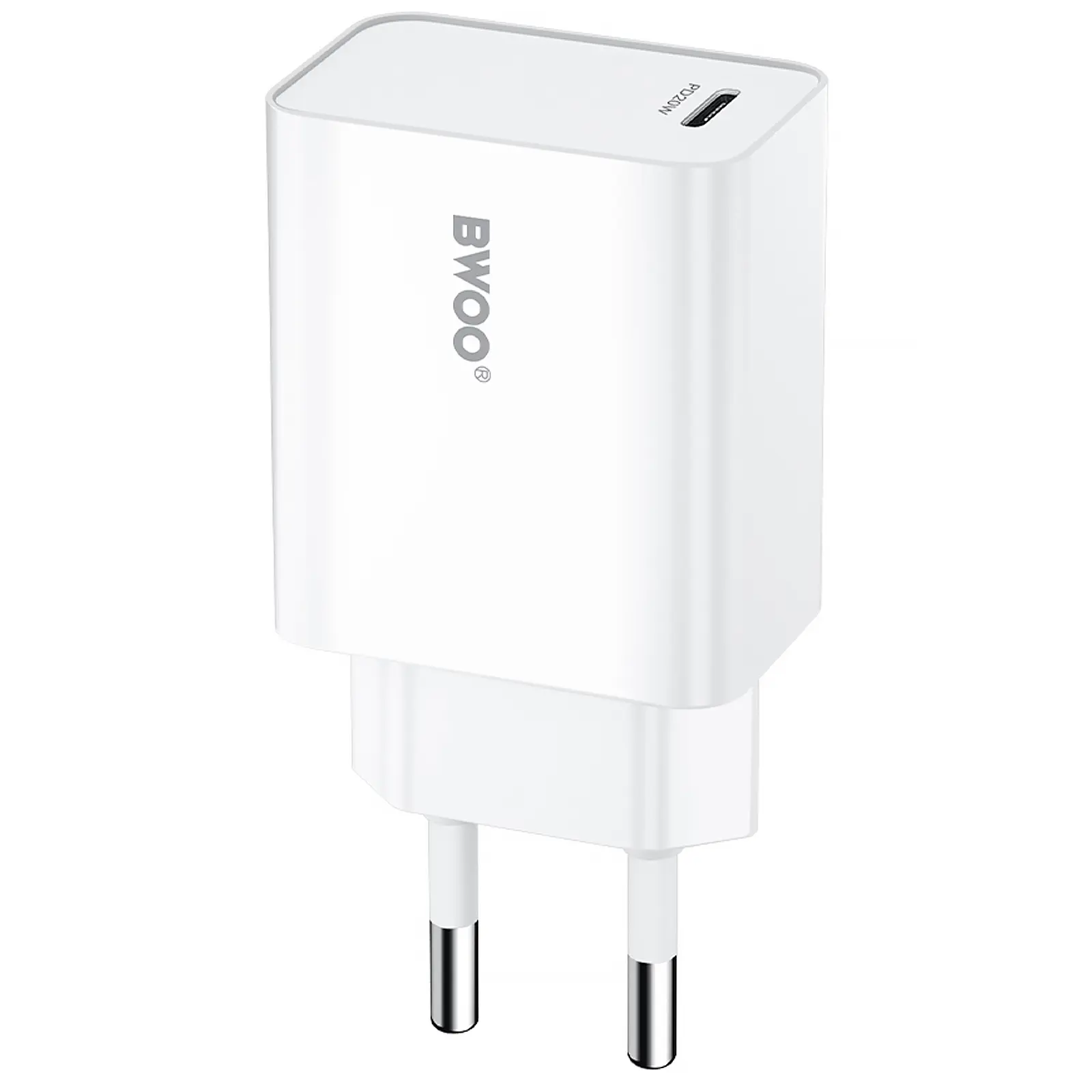 Ładowarka sieciowa BWOO CDA226 PD20W (1USB-C), White
