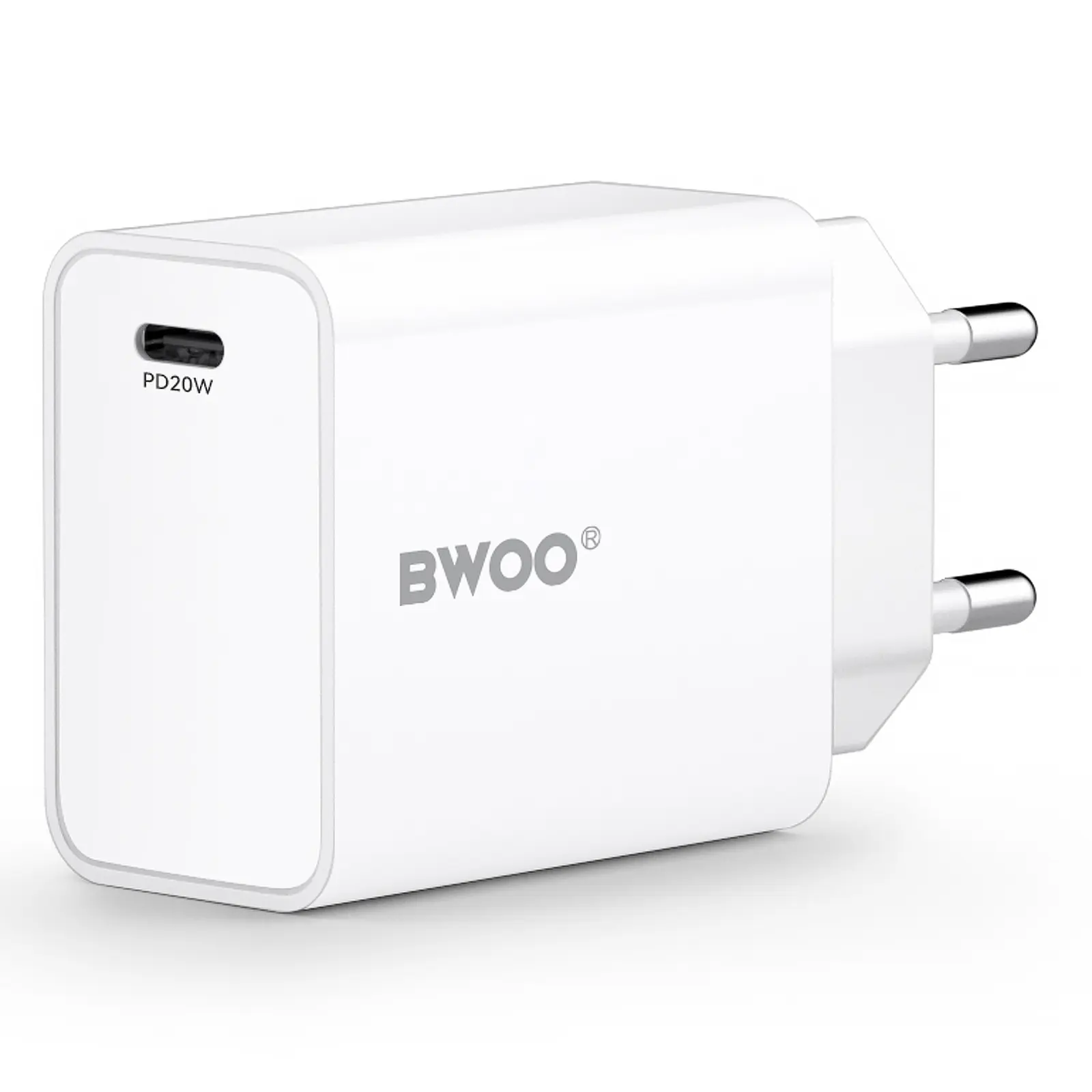 Ładowarka sieciowa BWOO CDA226 PD20W (1USB-C), White 2