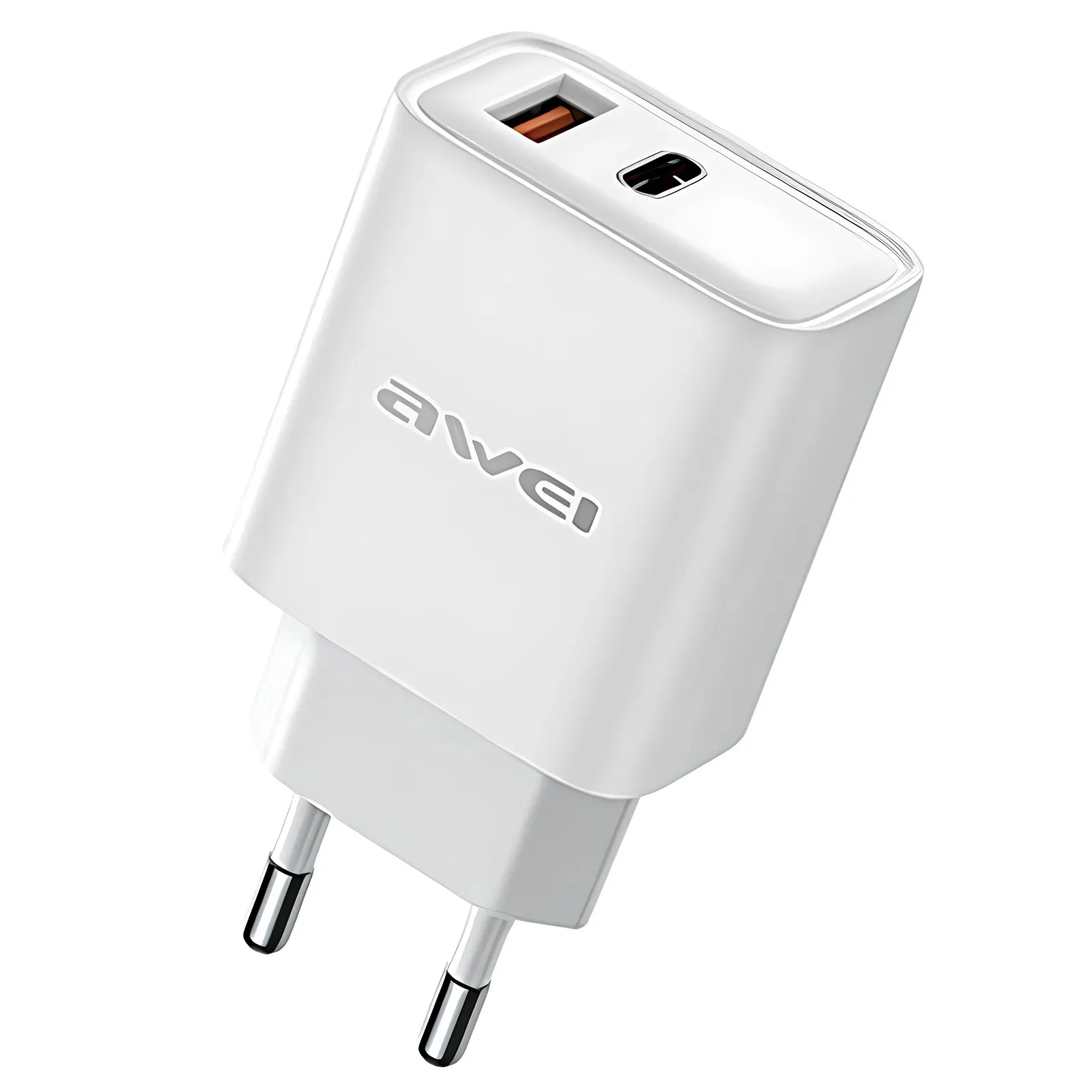 Ładowarka sieciowa Awei PD81 PD20W+QC3.0 (1USB-A/1C), White