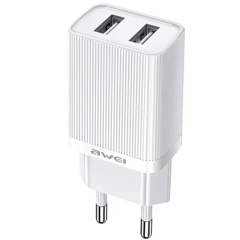 Ładowarka sieciowa Awei C15 10W (2USB-A), White