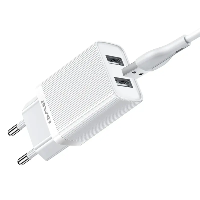 Ładowarka sieciowa Awei C15 10W (2USB-A), White 1