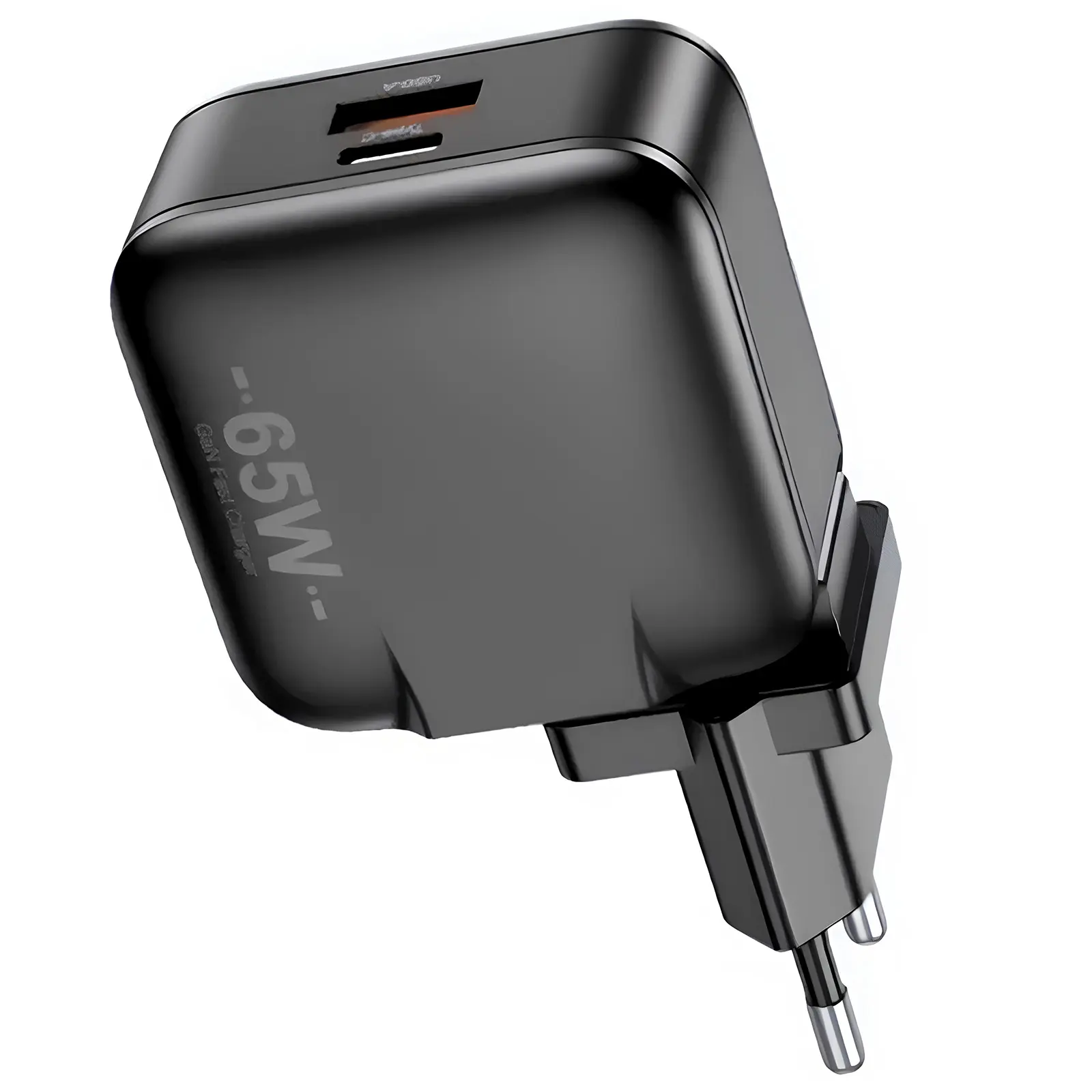 Сharger Awei PD55 GaN QC3.0+PD 65W (1USB-A/1C), Black