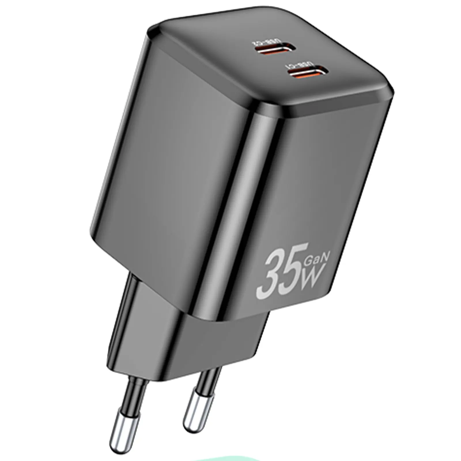 Ładowarka sieciowa Awei PD65 GaN QC3.0+PD 35W (1USB-A/1C), Black