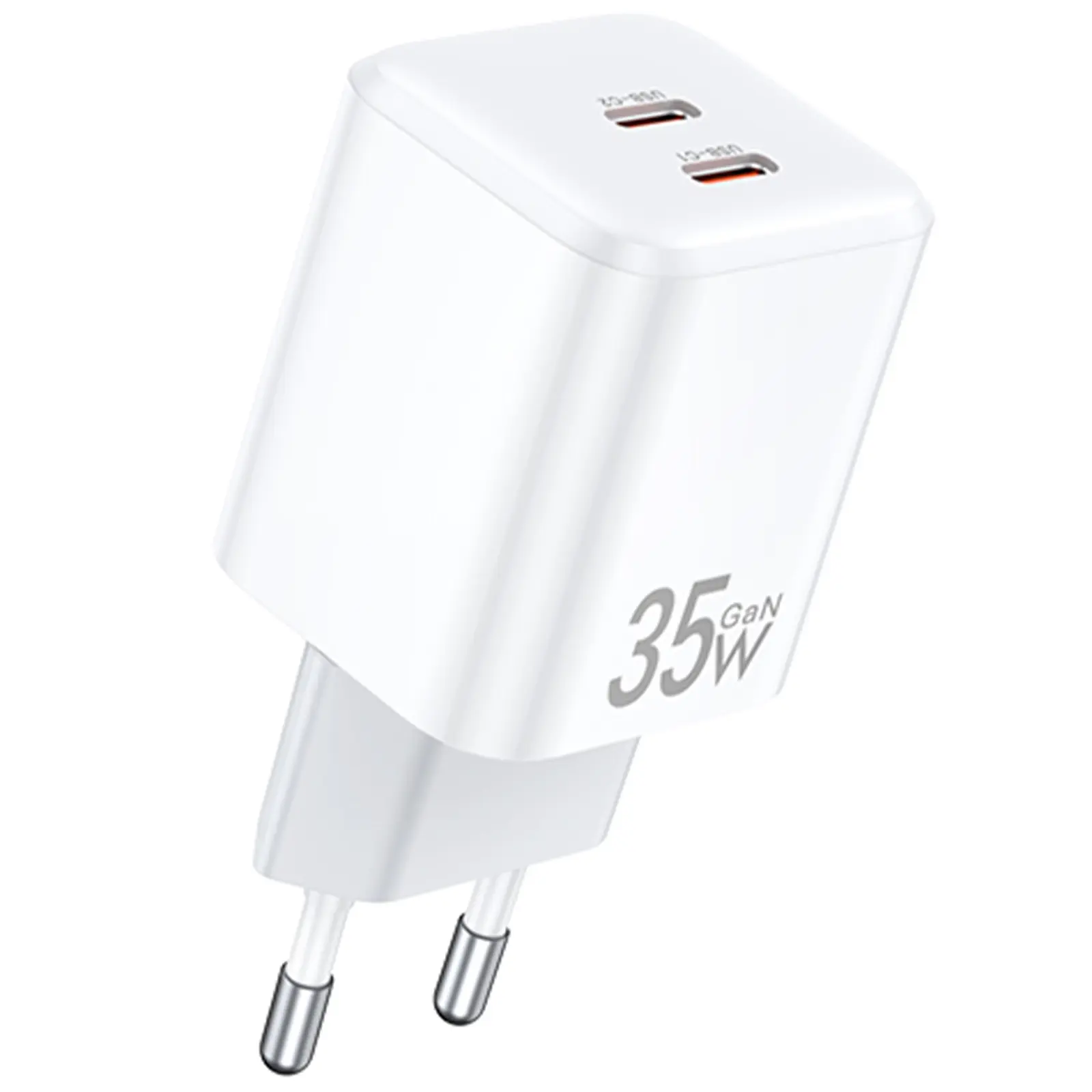 Ładowarka sieciowa Awei PD65 GaN QC3.0+PD 35W (1USB-A/1C), White