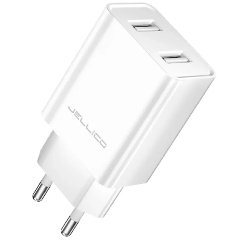 МЗП Jellico WJ-C59 12W (2USB-A) + кабель USB to Type-C, White