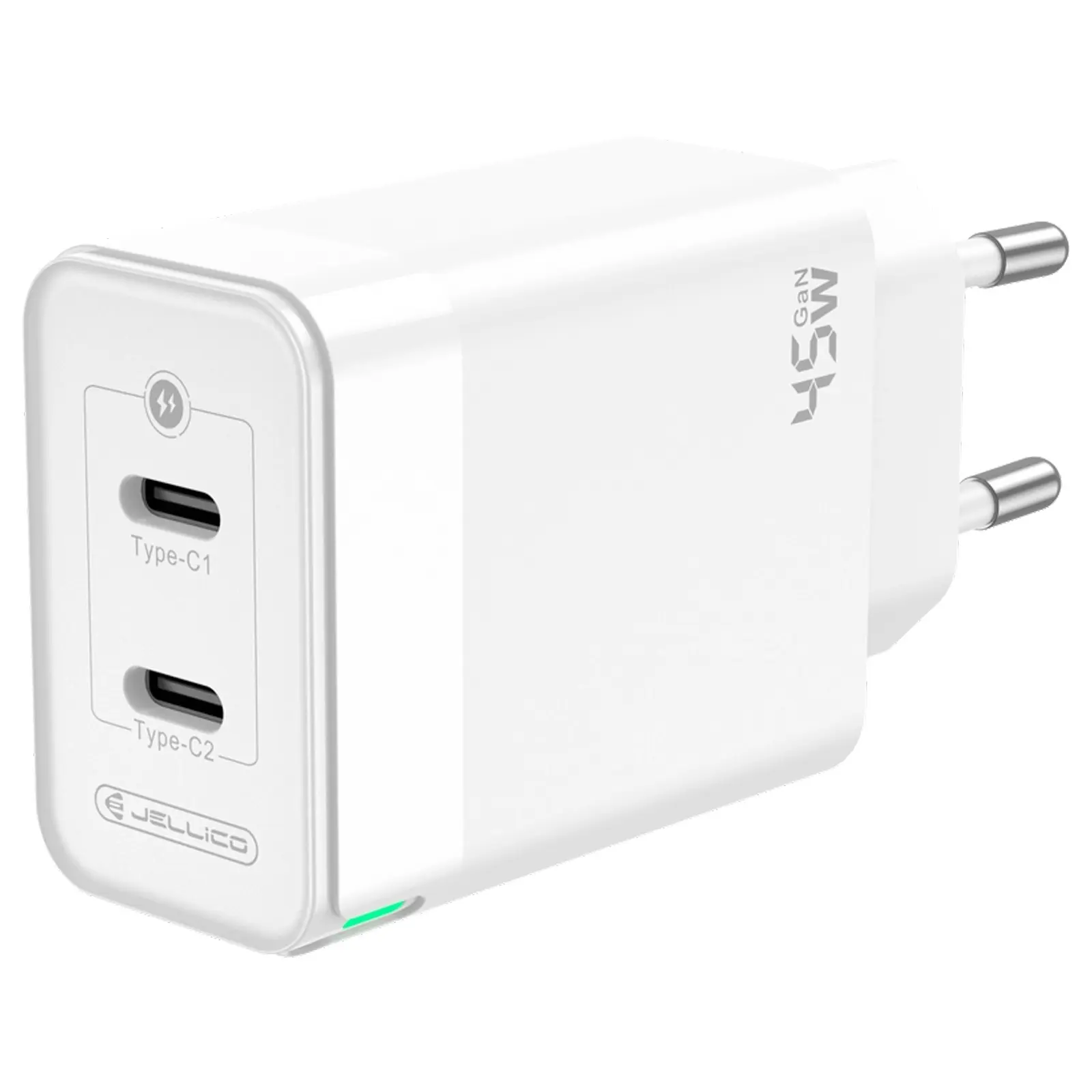 Charger Jellico C106 GaN PD45W (2USB-C), White 2