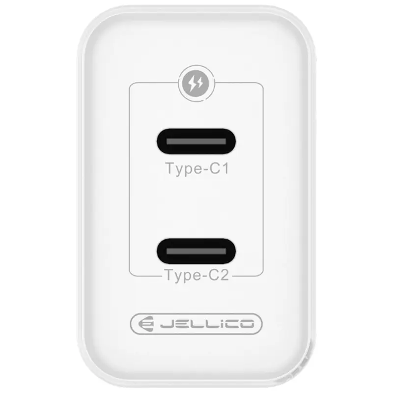 Charger Jellico C106 GaN PD45W (2USB-C), White 3