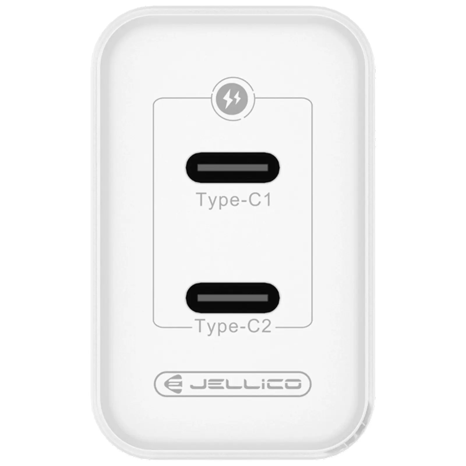 Charger Jellico C106 GaN PD45W (2USB-C), White 3