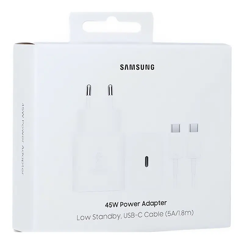 Ładowarka sieciowa SAMSUNG EP-T4511XWE 45W + kabel USB to Type-C Blister (1USB-C), White 3