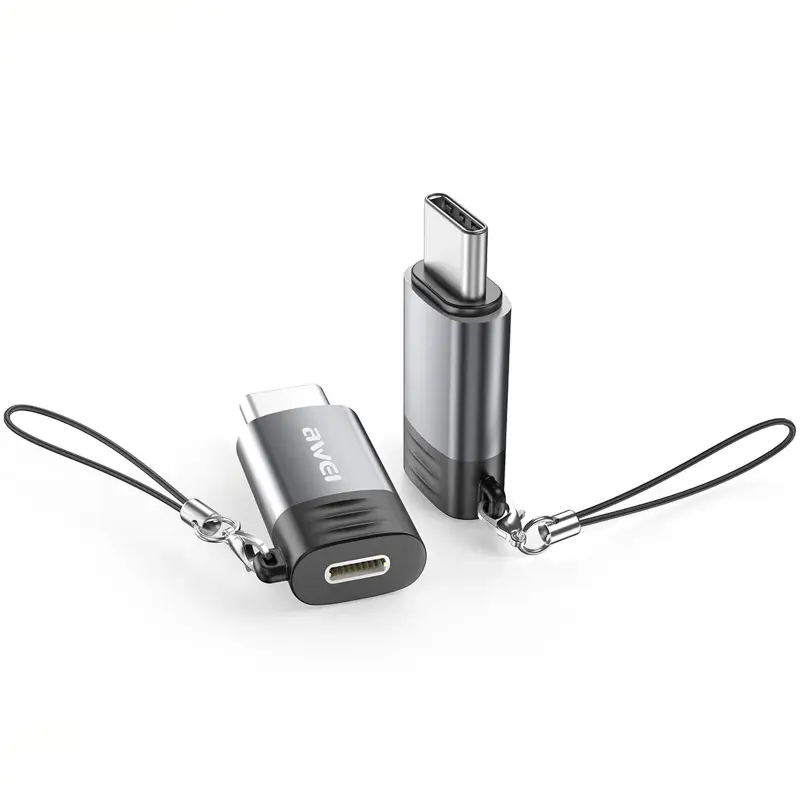 Adapter Awei A12 USB-C to Lightning, Grey
