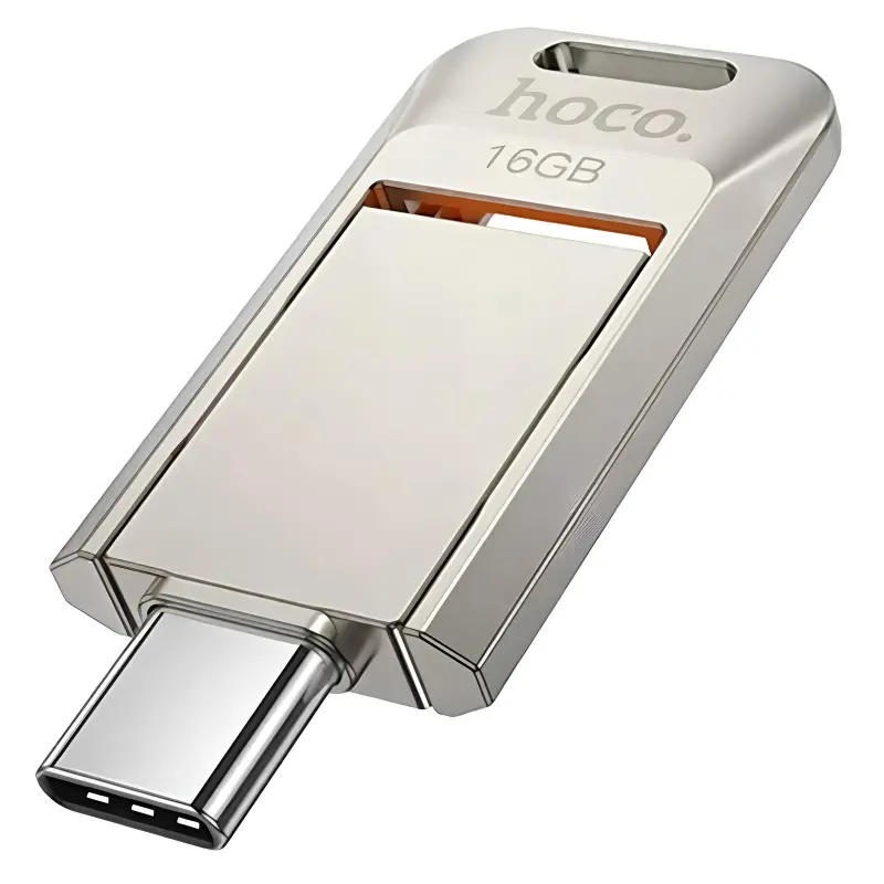 Flash-napęd Hoco UD17 2in1 Type-C USB 3.0 - 16GB, Silver 1