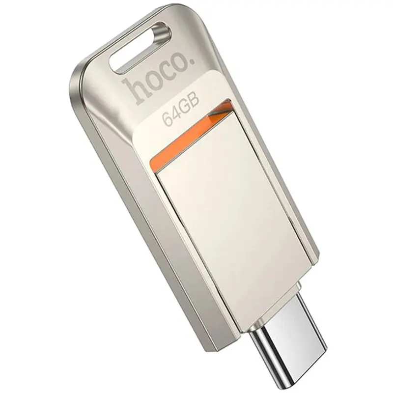 Flash-napęd Hoco UD17 2in1 Type-C USB 3.0 - 64GB, Silver