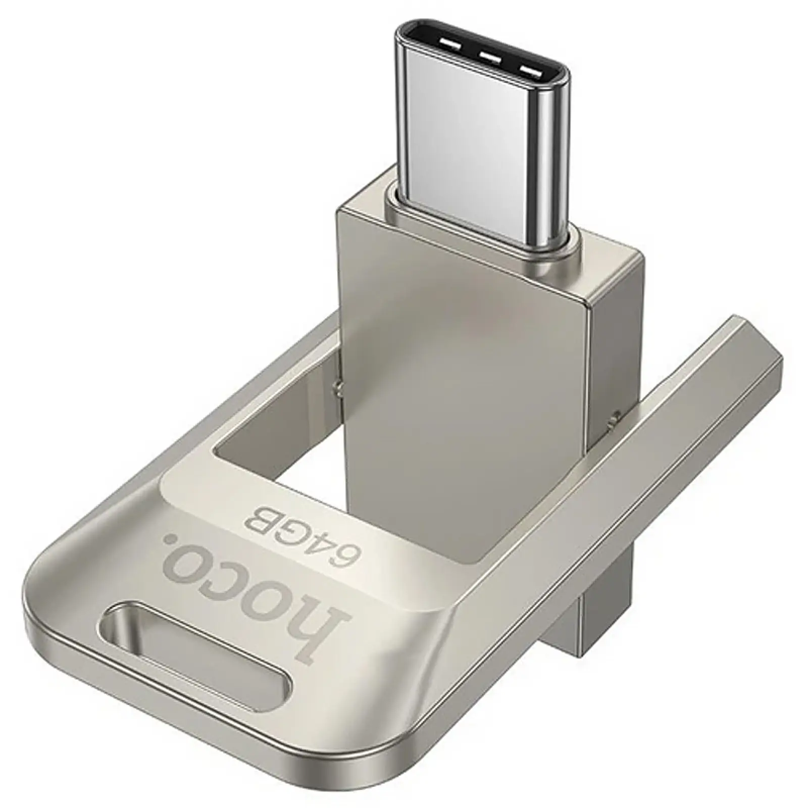 Flash-napęd Hoco UD17 2in1 Type-C USB 3.0 - 64GB, Silver 1