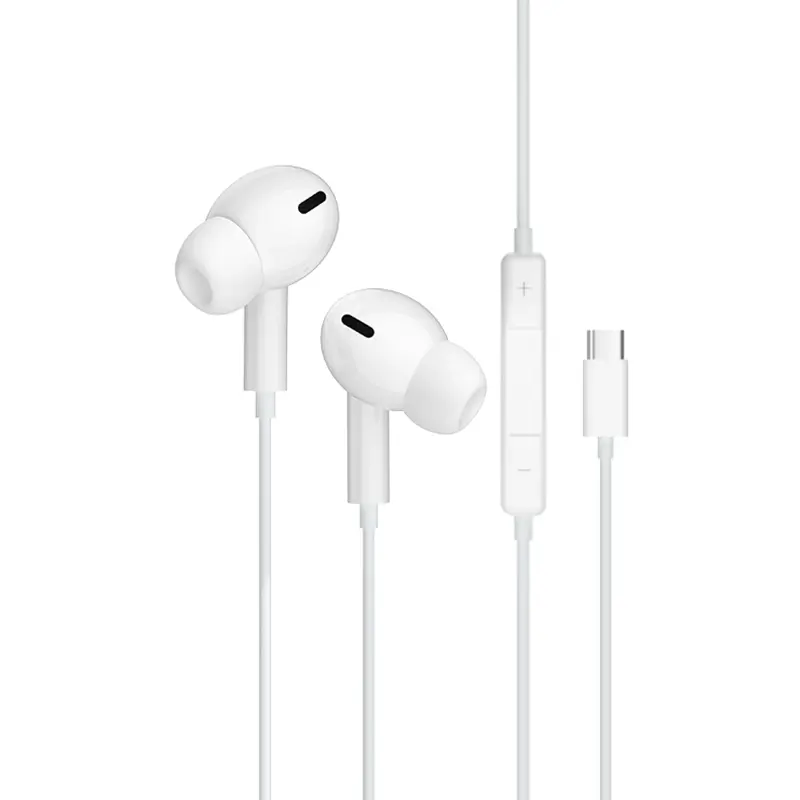 Stereo headphones Jellico EP3A (USB-C/1.2m), White
