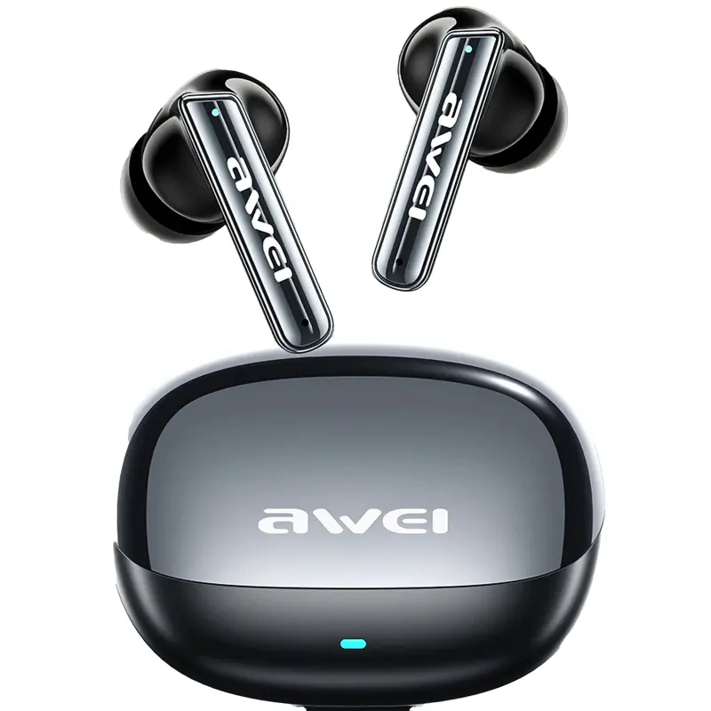 Bezprzewodowy TWS słuchawki Awei T88 ANC+AI, Black 1