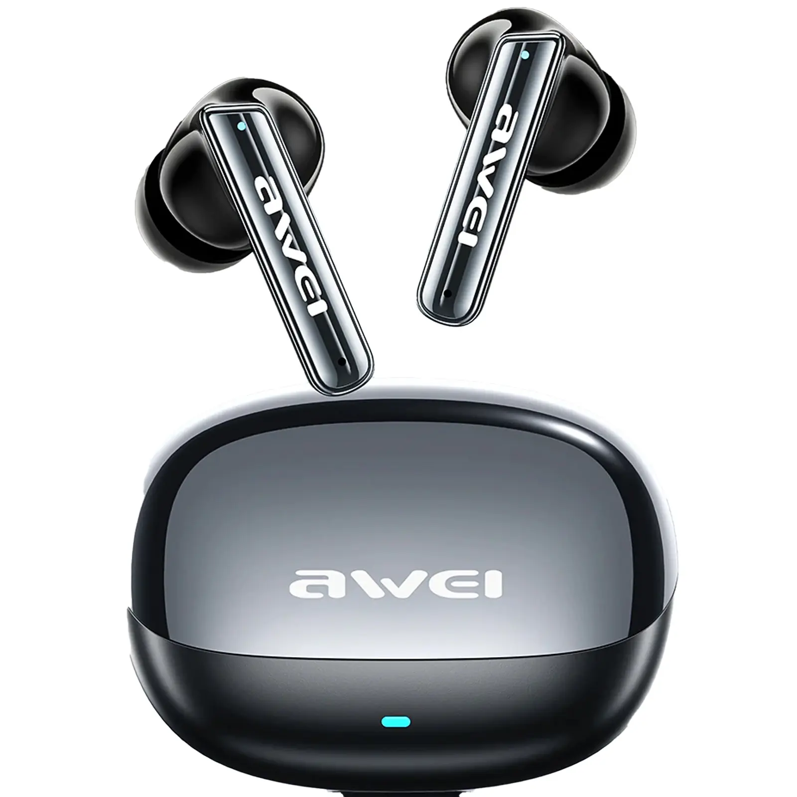 Bezprzewodowy TWS słuchawki Awei T88 ANC+AI, Black 1