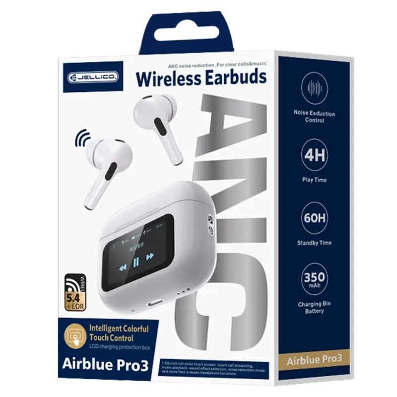 Słuchawki TWS Bluetooth Jellico AirBlue Pro 3, White 1