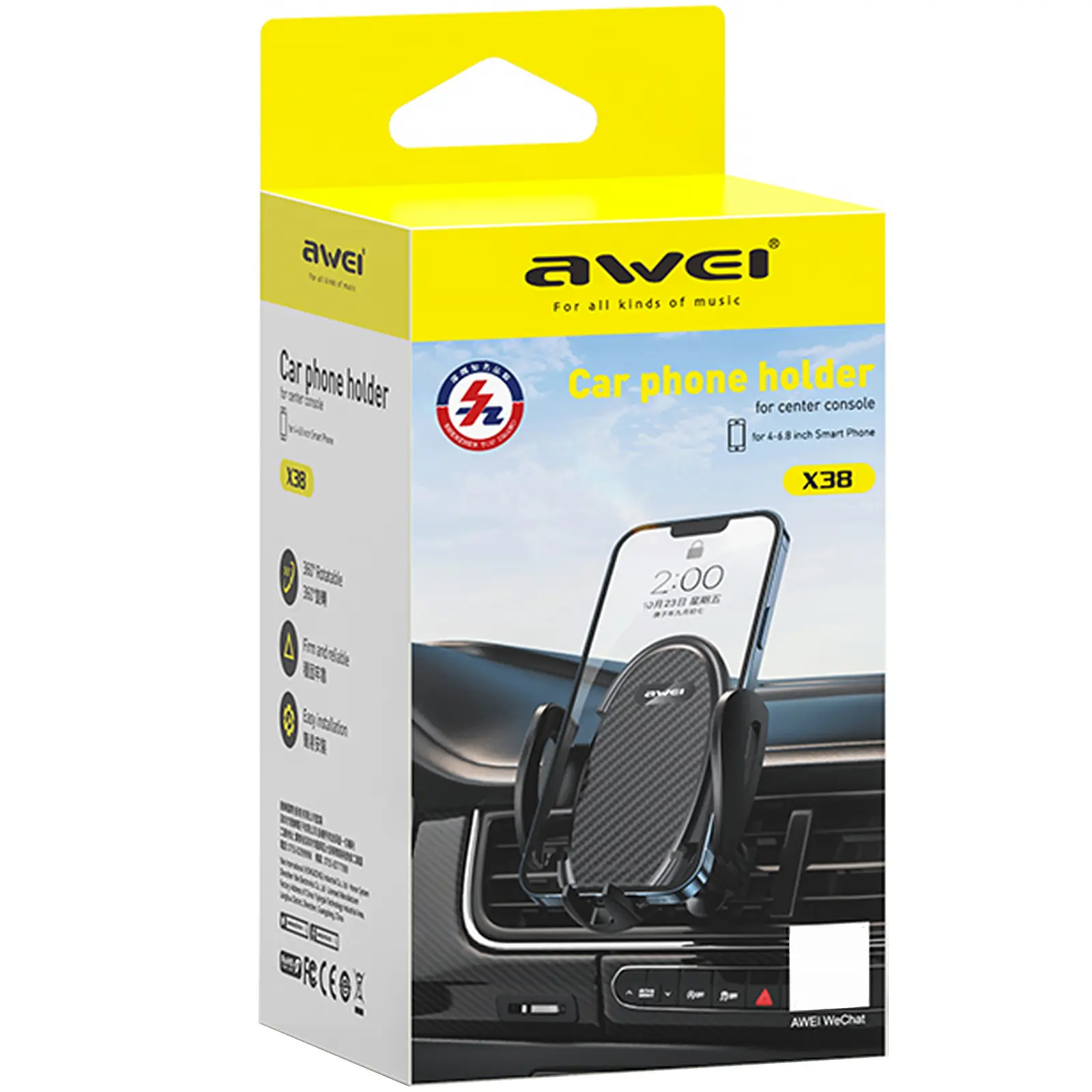 Posiadacz pulpit Awei X38, Black 4