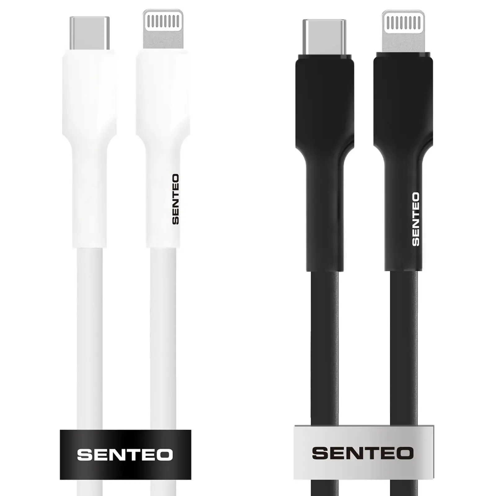 Data kabel Senteo SL-03 soft silicone USB-C to Lightning 20W (1m)