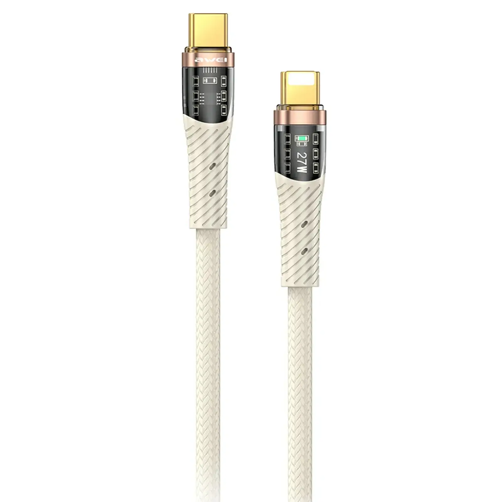 Cable Awei CL-229 Type-C to Lightning 27W (1m), White