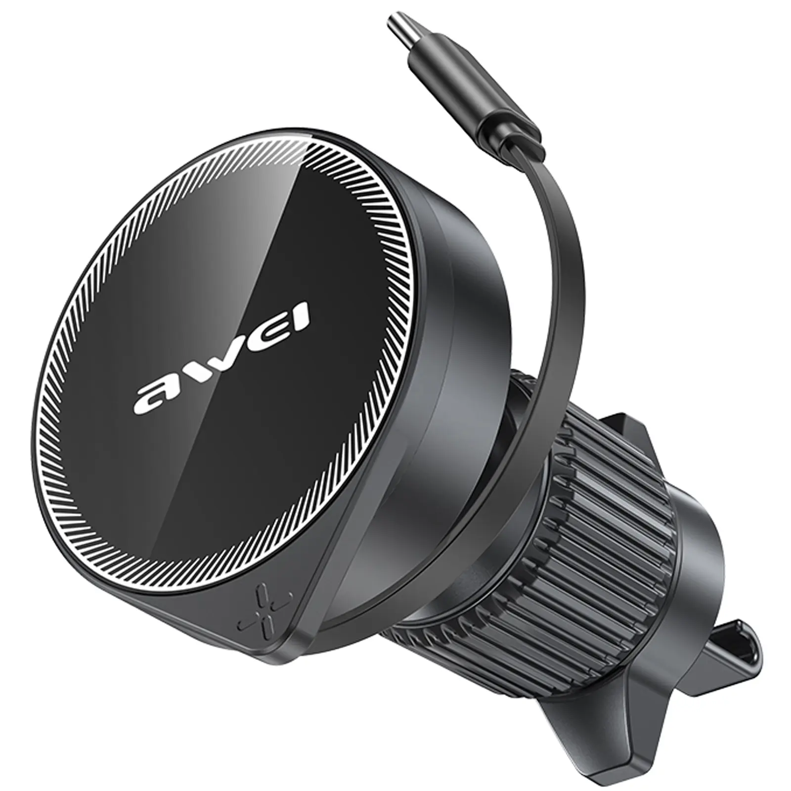 Car holder with Wireless charger Awei X73 15W (air outlet)